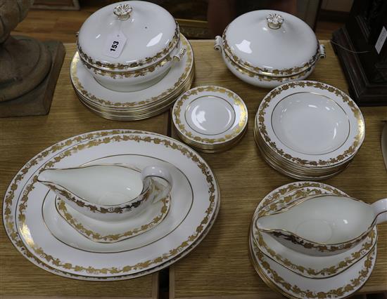 A Wedgwood Whitehall pattern dinner service, setting for eight,